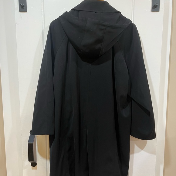 London Fog Black Raincoat - Picture 2 of 4